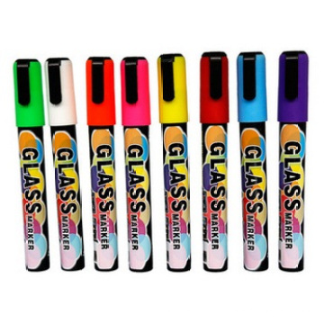 Werbungs-Glasflüssigkeits-Kreide-Stift-Farbfluoreszenzstift-Klagen